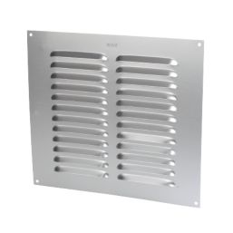Map Vent Fixed Louvre  Vent Silver 229mm x 229mm