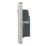 Hager Sollysta WRSS82BSW-USBCC 13A 2-Gang 2P+E Switched Socket + 3.1A 27W 2-Outlet Type C USB Charger Brushed Steel with White Inserts
