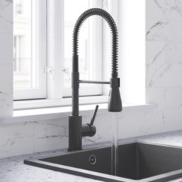 Swirl Seville  Mixer Tap Matt Black