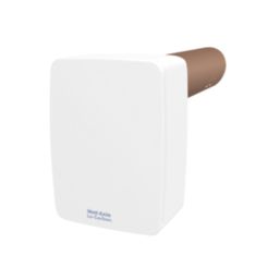 Vent-Axia 403836 100mm Centrifugal Bathroom Heat Recovery Unit with Humidistat & Timer White 220-240V