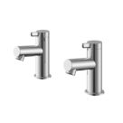 Swirl Bonda Chrome 120mm Standard Lever 2 Tap Holes Basin Pillar Tap