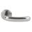 Serozzetta Shape Lever on Rose Door Handles Pair Polished Chrome