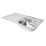 Essentials  1 Bowl Stainless Steel Kitchen Sink & RH Drainer  940mm x 490mm