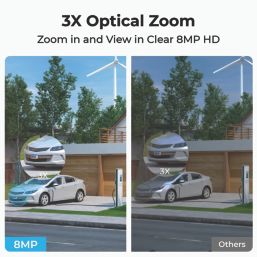 Reolink P434 PoE or Mains-Powered White Wired 4K Indoor & Outdoor Dome Add-On Camera