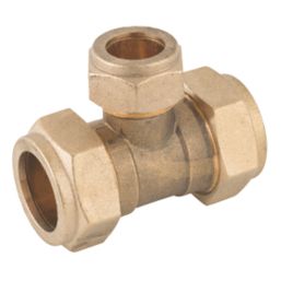 Midbrass  Brass Compression Reducing Tee 3/4" x 3/4" x 1/2"