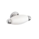 Elite Knobs & Handles Hampstead Porcelain Cabinet Knob Polished Chrome 60mm
