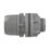 PolyPlumb Enhanced  Plastic Push-Fit Tank Connector 15mm