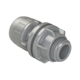PolyPlumb Enhanced  Plastic Push-Fit Tank Connector 15mm