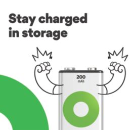 GP Batteries Recyko Rechargeable  9V Ni-MH Battery