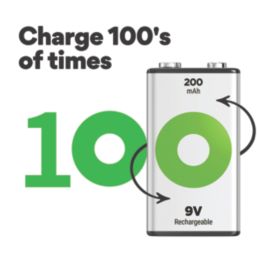 GP Batteries Recyko Rechargeable  9V Ni-MH Battery
