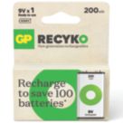 GP Batteries Recyko Rechargeable  9V Ni-MH Battery