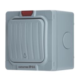 Contactum  IP66 20A 1-Gang 1-Way Weatherproof Outdoor Retractive Bell Switch