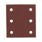 Flexovit  A203F 60/80/120 Grit 6-Hole Punched Multi-Material Sanding Sheets 114mm x 102mm 6 Pack