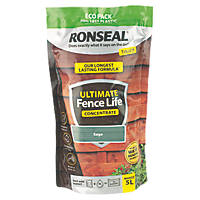 Ronseal Ultimate Fence Life Concentrate Treatment Sage 5L from 950mlLtr