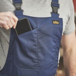 Site Stoian Bib & Brace Navy Medium 32" W 32" L