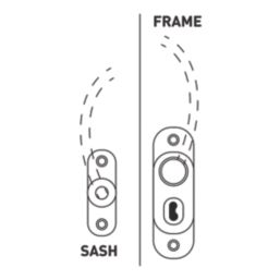 Smith & Locke  Window Restrictor Polished Gold 99mm