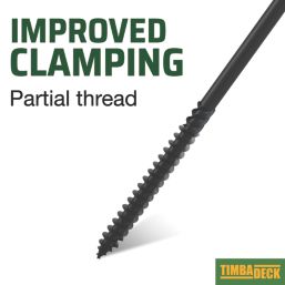 TimbaScrew  Hex Flange Thread Cutting Timber Screws 6.7mm x 200mm 50 Pack