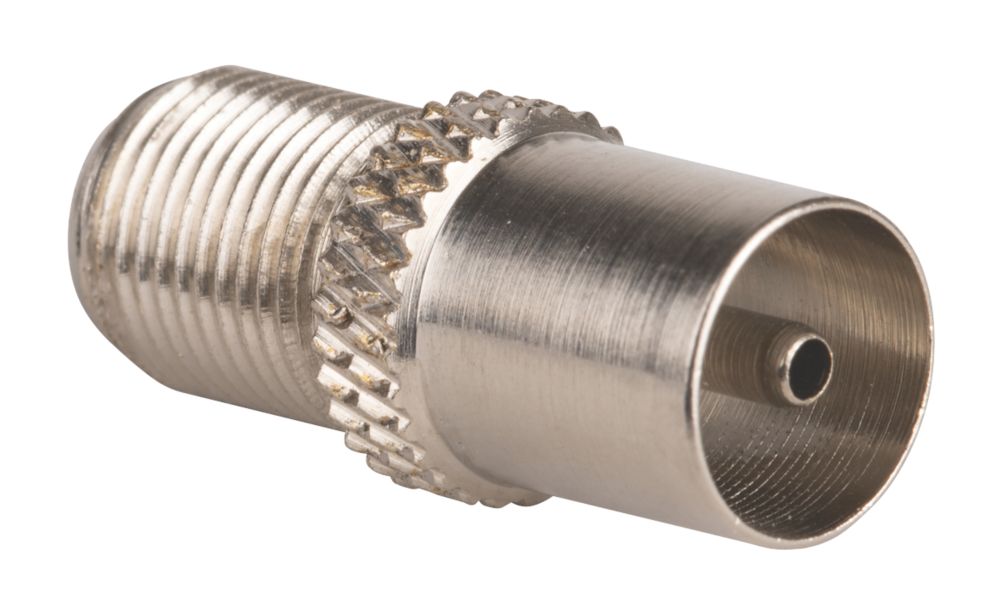 Labgear Coax (Male) to FPlug (Male) Adaptors 10 Pack Screwfix