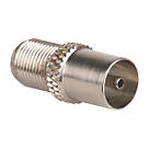 Labgear Coax (Male) to F-Plug (Male) Adaptor 10 Pack