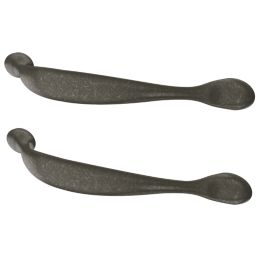 Essentials Chervil Bow Cabinet Handles Antique Pewter 158mm 2 Pieces