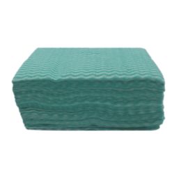 L-PRO All Purpose Non-Woven Cleaning Cloths Green 30cm x 38cm 50 Pack