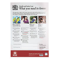 Health and Safety Poster 420 x 297mm