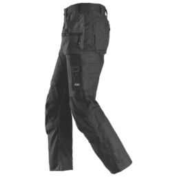 Snickers 6224 Canvas Stretch Trousers Black 36" W 32" L