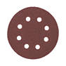 Flexovit A203F 60 Grit 8-Hole Punched Multi-Material Sanding Discs 115mm 6 Pack