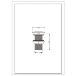 Highlife Bathrooms Unslotted Free Flowing Basin Waste Chrome 65mm