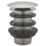 Highlife Bathrooms Unslotted Free Flowing Basin Waste Chrome 65mm
