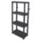 Essentials  4-Tier Plastic Garage Shelving Unit 600mm x 300mm x 1300mm