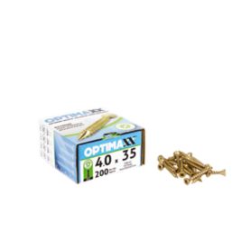 Optimaxx  PZ Countersunk  Wood Screws 4mm x 35mm 200 Pack