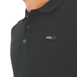 Site Barnat Polo Shirt Black Medium 54" Chest