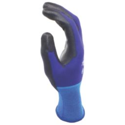 MCR Safety Contour Air General Handling Gloves Blue/Black X Large 1 Pair