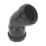 FloPlast Push-Fit Bend Black 135° 32mm