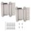 Eclipse Satin Stainless Steel  Spring Hinges 103mm x 136.8mm 2 Pack