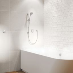 Aqualisa Smart Link HP/Combi Rear-Fed Chrome Thermostatic Dual Outlet Concealed Smart Shower with Bath Filler & Adjustable Head