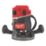 Milwaukee M18FR12KIT-0P FUEL 18V Li-Ion RedLithium 8mm, 12mm, 1/4" & 1/2" Brushless Cordless Router with Fixed & Plunge Base - Bare