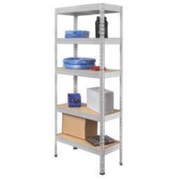Essentials  5-Tier Metal Garage Shelving Unit 750mm x 350mm x 1800mm