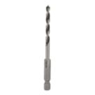 Titan  Hex Shank Double-Flute Brad Point Wood Drill Bit 4mm x 95mm