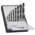 Bosch  Straight Shank Double-Flute Brad Point Wood Drill Bit Set 8 Pieces