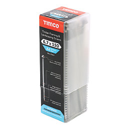 Timco  Hex Socket Thread-Cutting Timber Screws 6.7mm x 150mm 25 Pack