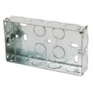 Appleby  2-Gang Galvanised Steel  Knockout Box 25mm