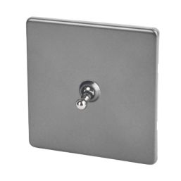 Varilight  10AX 1-Gang 2-Way Toggle Switch  Slate Grey