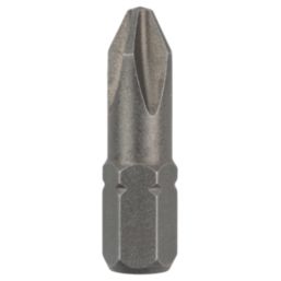 Bosch Extra Hard 1/4" 25mm Hex Shank PH2 Screwdriver Bits 25 Pieces