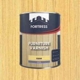 Fortress 750ml Clear Satin Water-Based Interior Furniture Varnish