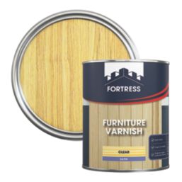Fortress 750ml Clear Satin Water-Based Interior Furniture Varnish