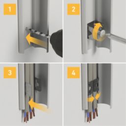 D-Line Safe-D30 U Clip  Fire Rated Steel Cable Clips 25/30mm 100 Pack