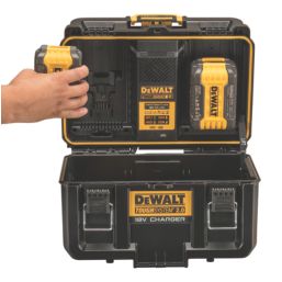 DEWALT DWST83470-GB 10.8/12/18/54V Li-Ion XR Dual-Port ToughSystem 2.0 Charger Box + 0.5A 2-Outlet Type A USB Charger
