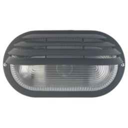Zink Eyelid Outdoor Oval Bulkhead Black